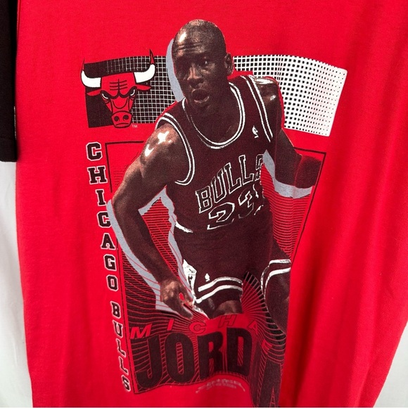 Vintage Michael Jordan Layered Tank Top Shirt Starter Size L 90s - Picture 2 of 9
